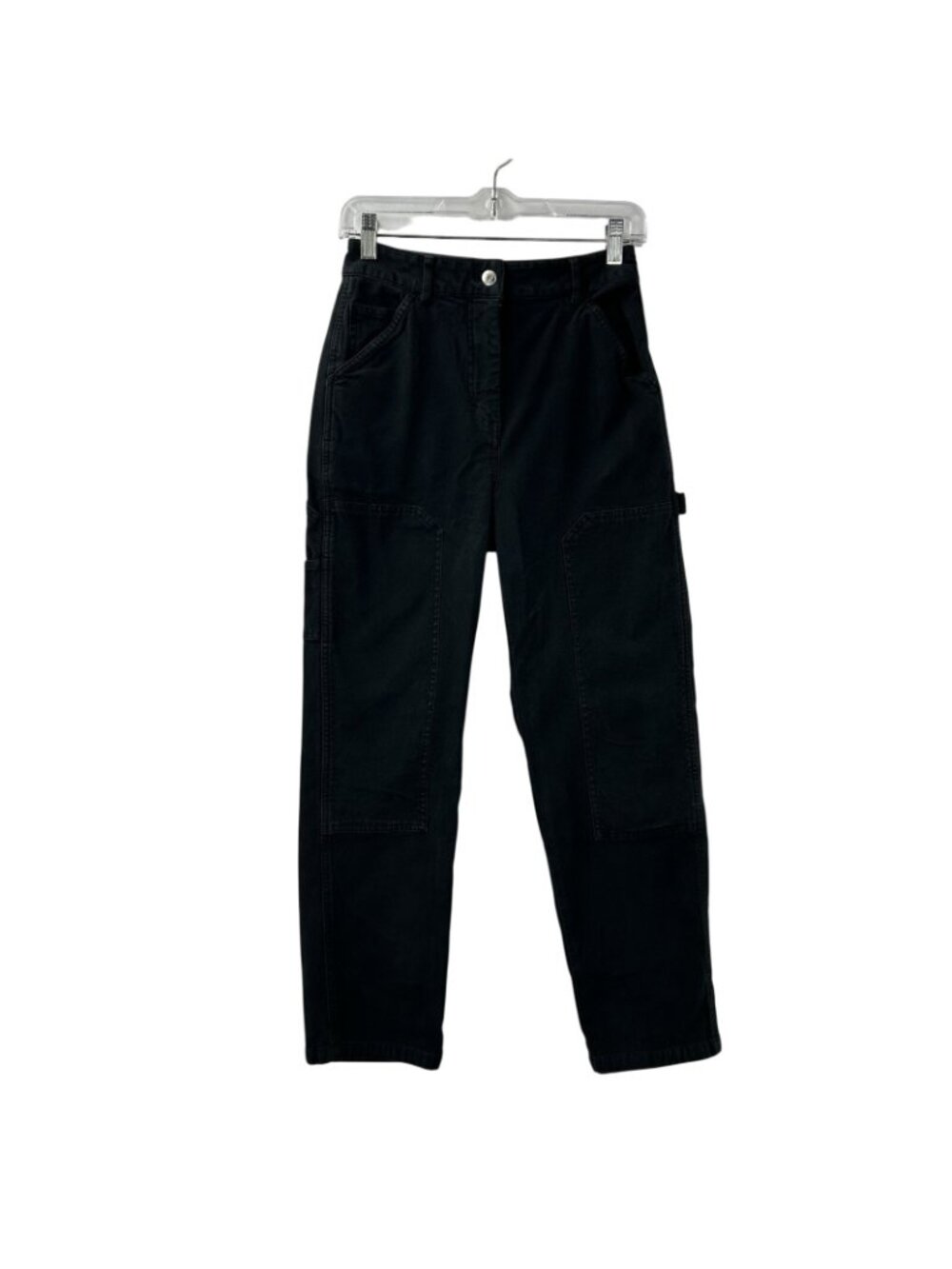 Aritzia Wilfred Free Brennan Womens Size 2 Black Cargo Carpenter Utility Pants - Picture 13 of 16